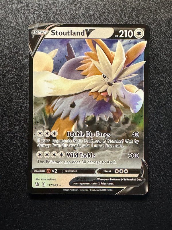 117 Stoutland V Battle Styles Holo Rare V Near Mint