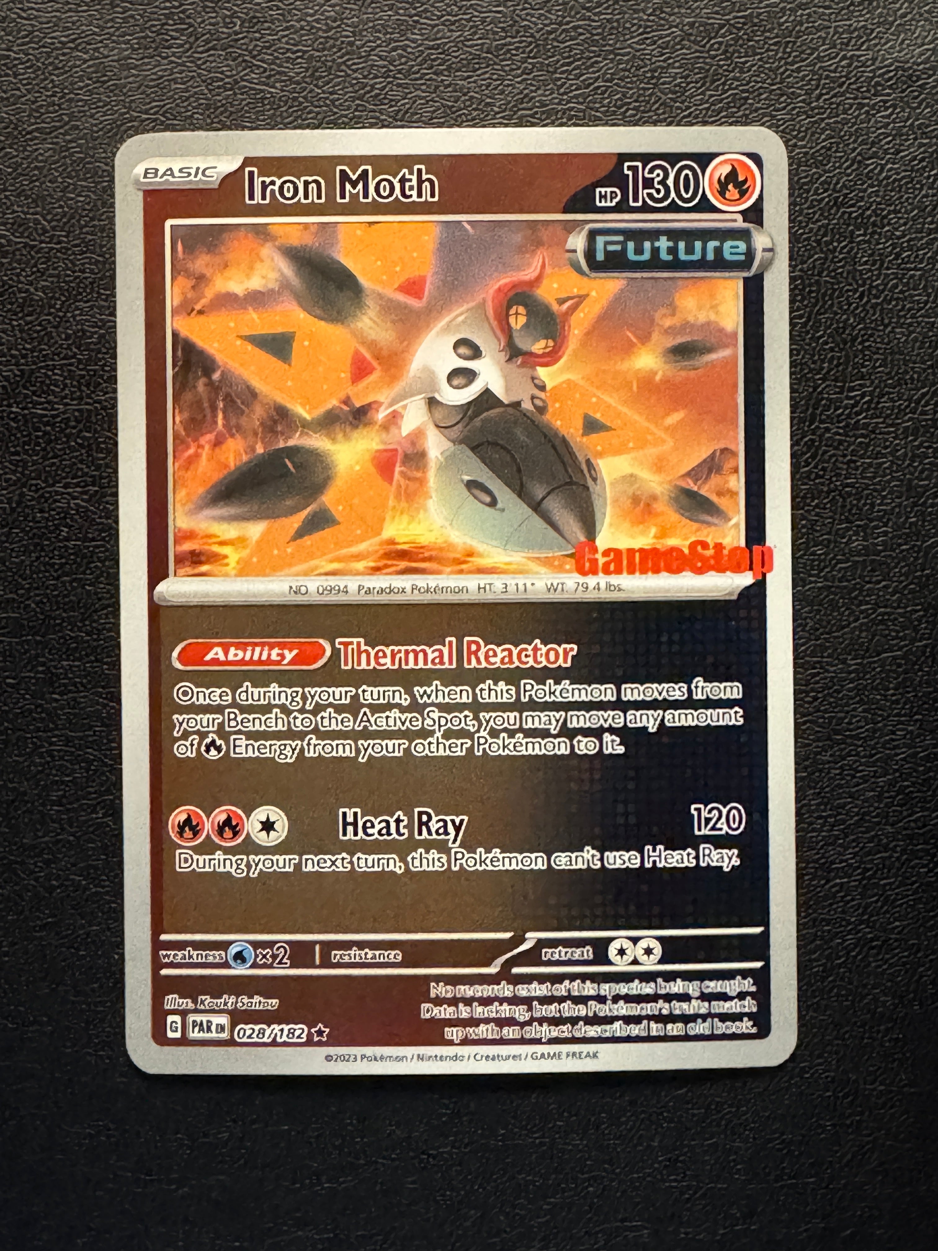 iron moth pokemon card Amazon.com: Iron Moth - Iron Bundle - Iron Jugulis - Paradox Rift - Future Pokemon - 3 Card Lot