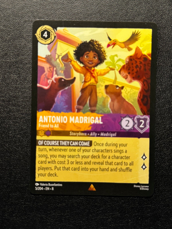 005 Antonio Madrigal - Friend to All Reign of Jafar Rare Near Mint