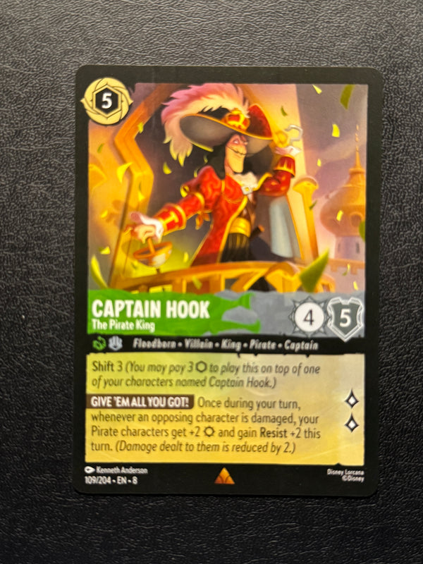 109 Captain Hook - The Pirate King Reign of Jafar Rare Near Mint