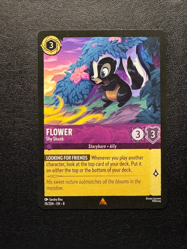 076 Flower - Shy Skunk Reign of Jafar Rare Near Mint
