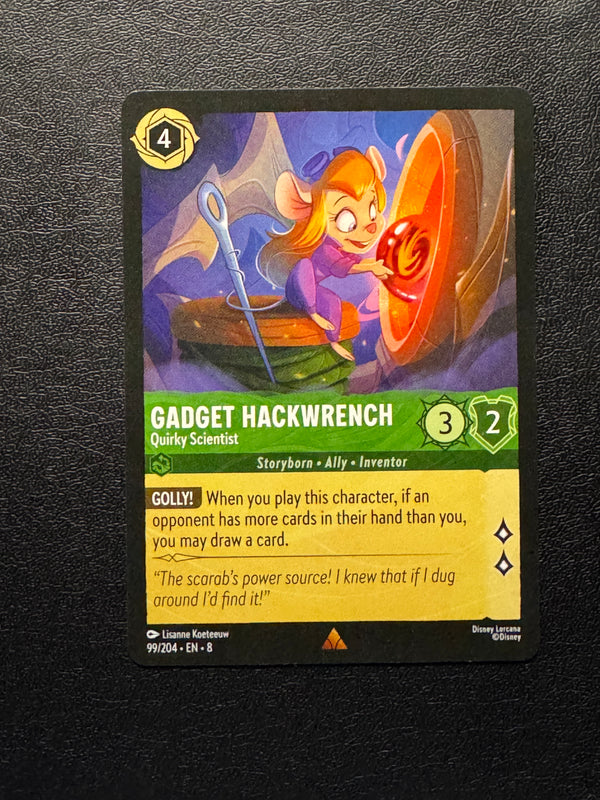 099 Gadget Hackwrench - Quirky Scientist Reign of Jafar Rare Near Mint