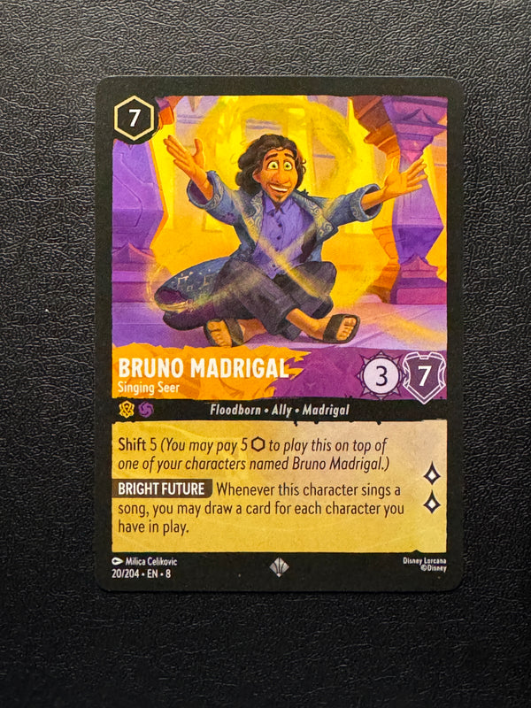 020 Bruno Madrigal - Singing Seer Reign of Jafar Super Rare Near Mint
