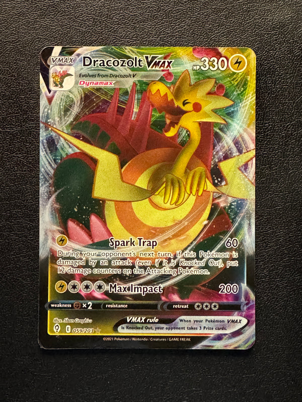 059 Dracozolt VMAX Evolving Skies Holo Rare VMAX Near Mint