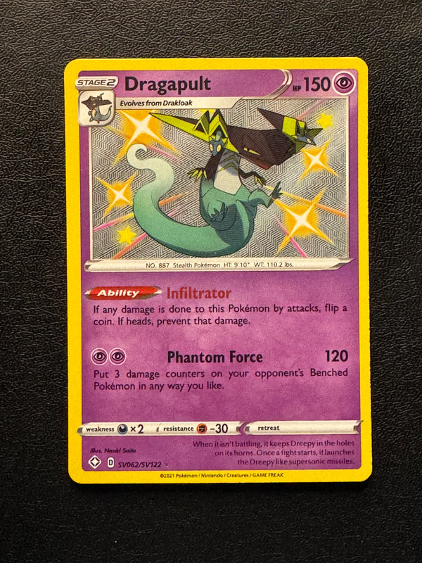 SV062 Dragapult Shining Fates Rare Shiny Near Mint