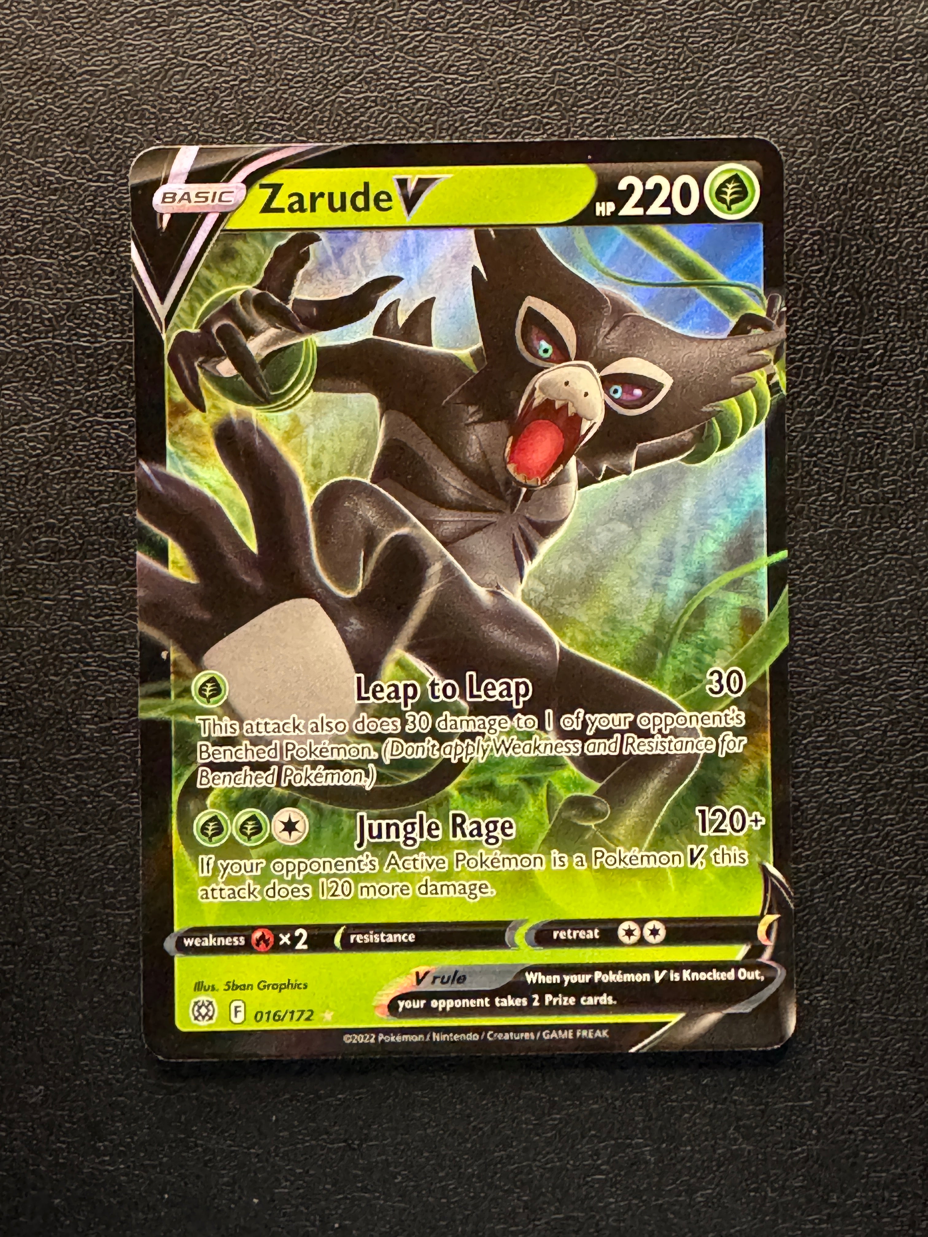 brilliant stars rare cards 016 Zarude V Brilliant Stars Holo Rare V Near Mint – k0s Card Shop