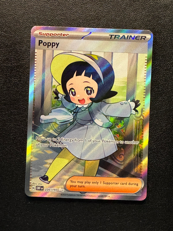 220 Poppy Obsidian Flames Ultra Rare Near Mint