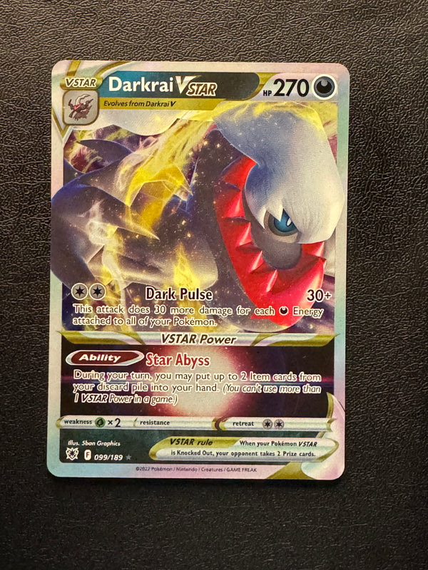 099 Darkrai VSTAR Astral Radiance Holo Rare VSTAR Near Mint