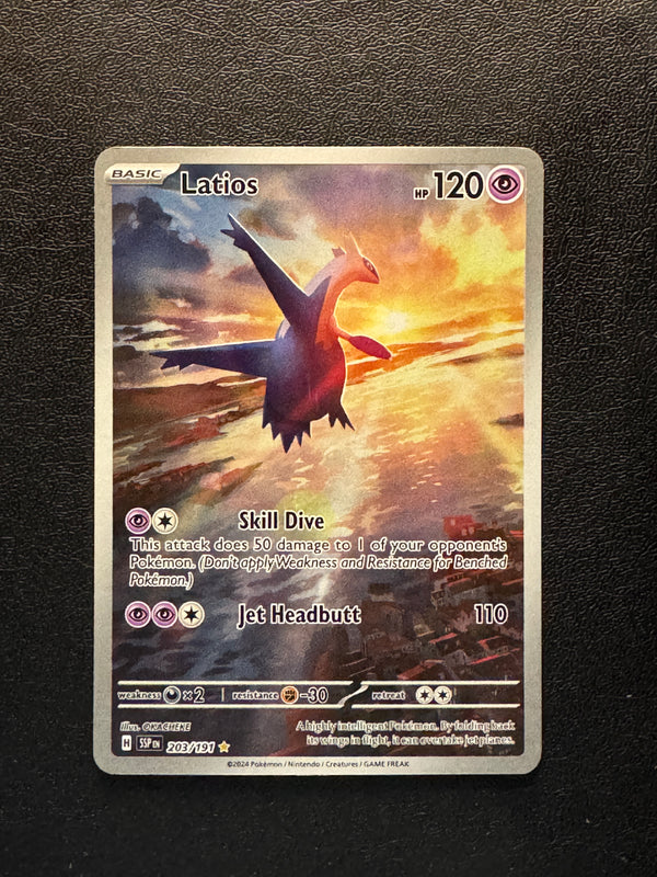 203 Latios Surging Sparks Illustration Rare Near Mint