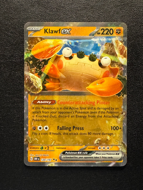 120 Klawf ex Obsidian Flames Double Rare Near Mint