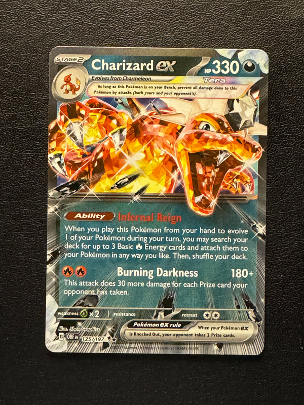 125 Charizard ex Obsidian Flames Double Rare Near Mint