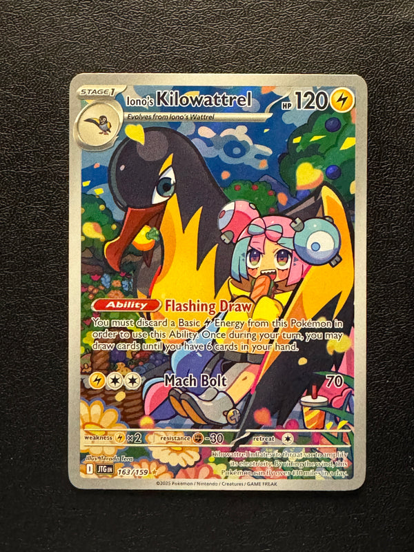 163 Iono's Kilowattrel Journey Together Illustration Rare Near Mint