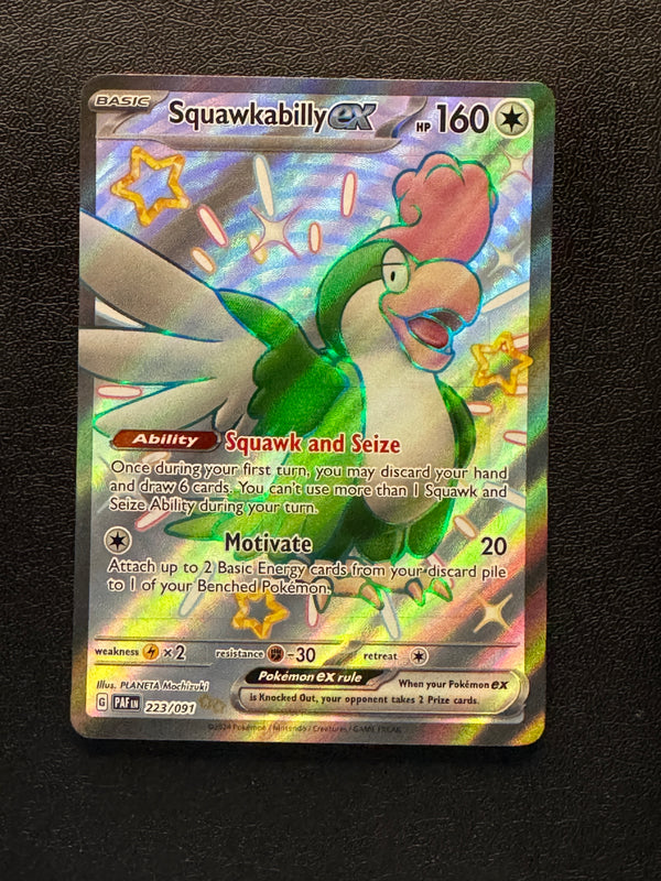 223 Squawkabilly ex Paldean Fates Shiny Ultra Rare Near Mint