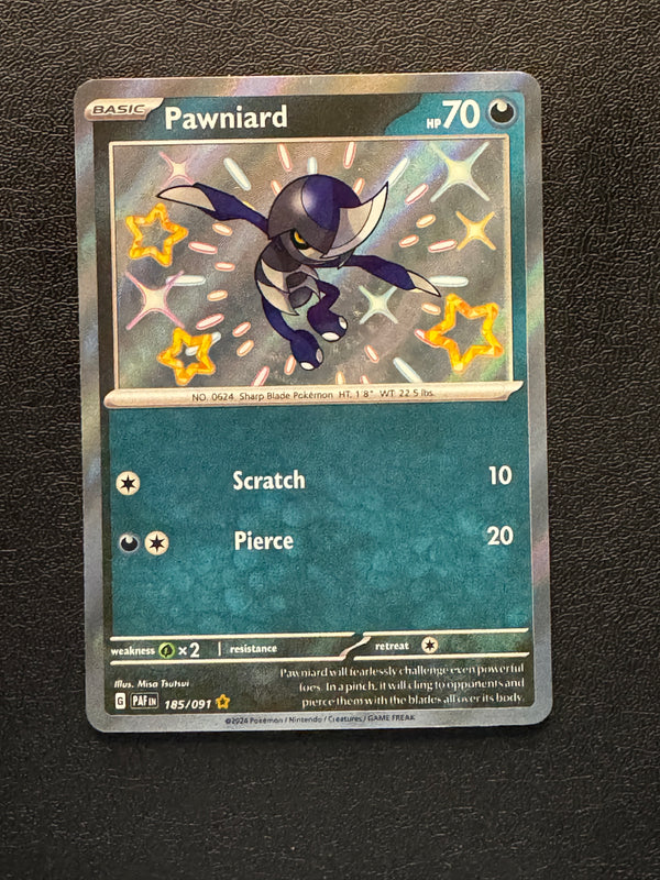 185 Pawniard Paldean Fates Shiny Rare Near Mint