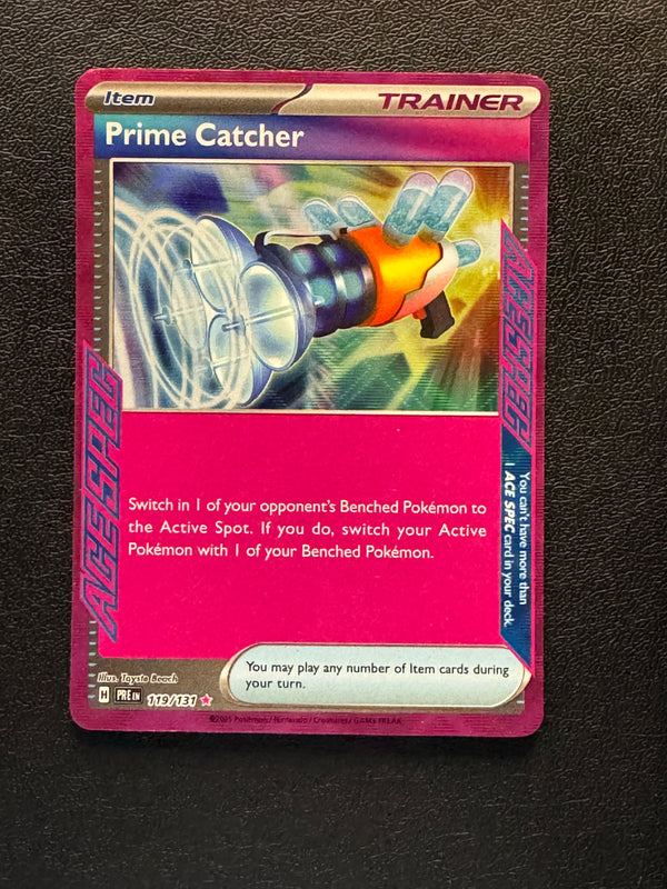119 Prime Catcher Prismatic Evolutions Ace Spec Near Mint