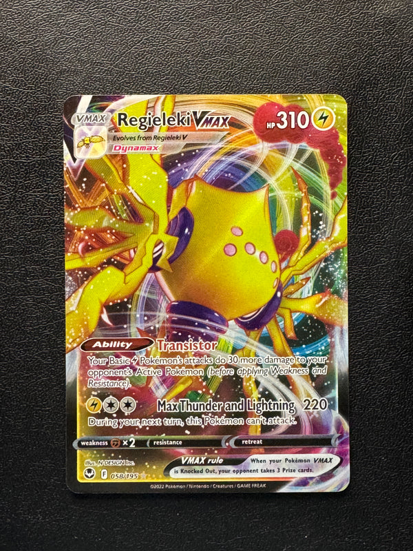 058 Regieleki VMAX Silver Tempest Holo Rare VMAX NM
