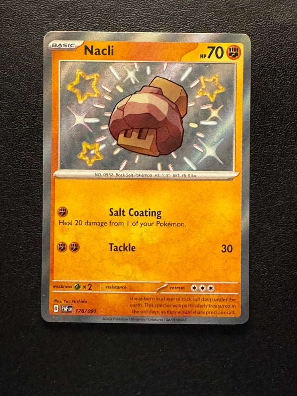 176 Nacli Paldean Fates Shiny Rare Near Mint