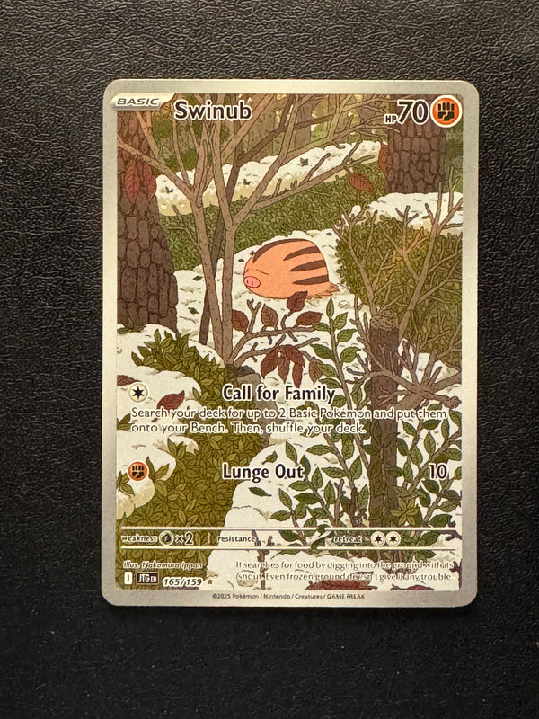 165 Swinub Journey Together Illustration Rare Near Mint