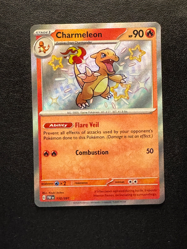 110 Charmeleon Paldean Fates Shiny Rare Near Mint