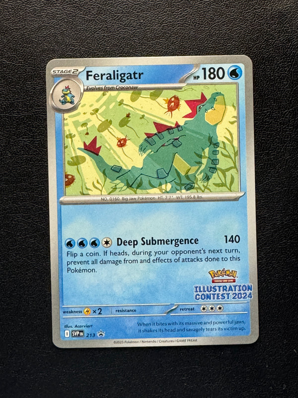 213 Feraligatr SV Black Star Promos Promo Near Mint
