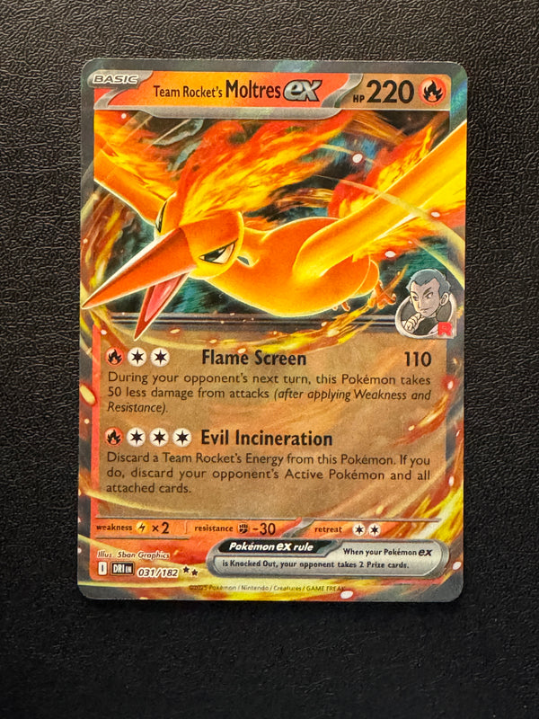 031 Team Rocket's Moltres ex Destined Rivals Double Rare Near Mint