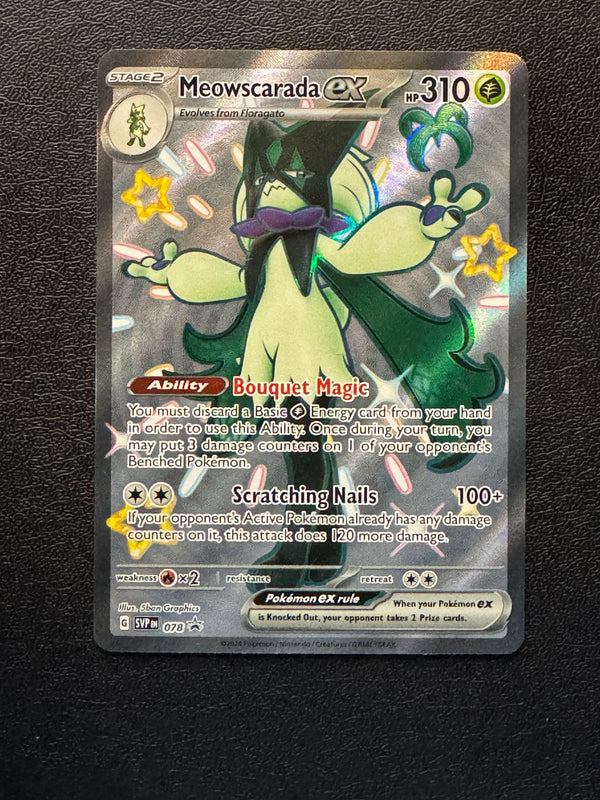 078 Meowscarada ex SV Black Star Promos Promo Near Mint