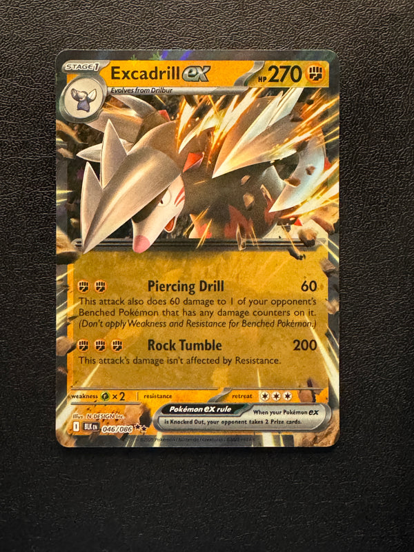 046 Excadrill ex Black Bolt Double Rare Near Mint