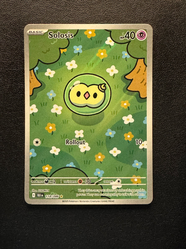 118 Solosis Black Bolt Illustration Rare Near Mint