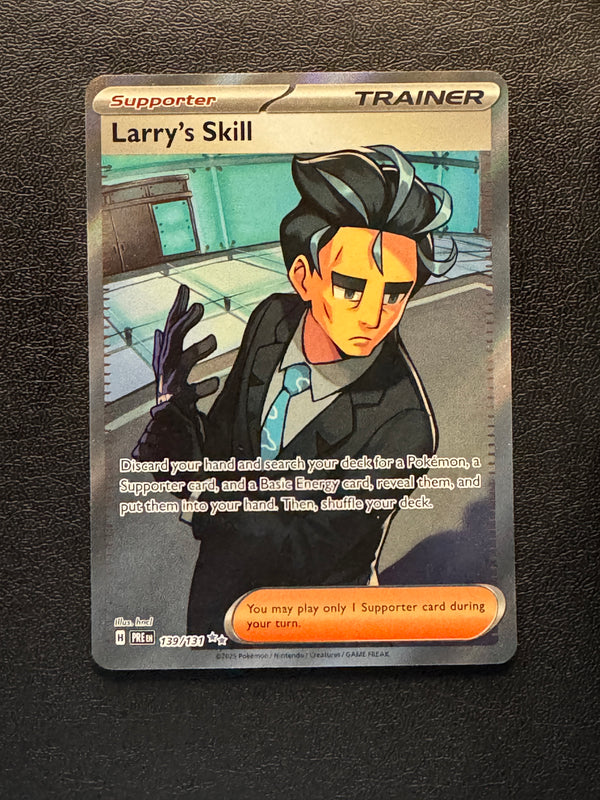 139 Larry's Skill Prismatic Evolutions Ultra Rare Near Mint
