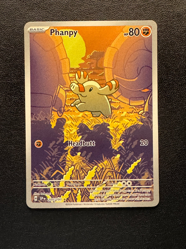 205 Phanpy Surging Sparks Illustration Rare Near Mint