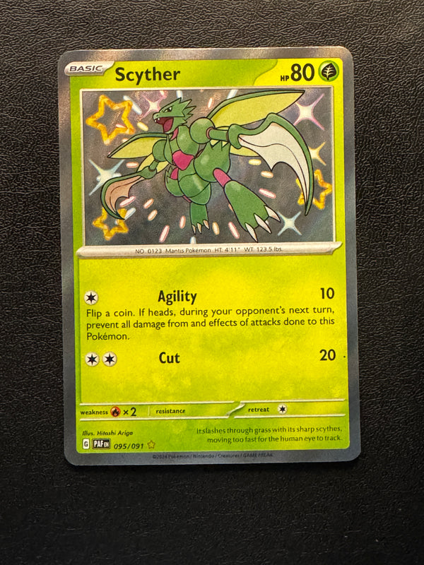 095 Scyther Paldean Fates Shiny Rare Near Mint