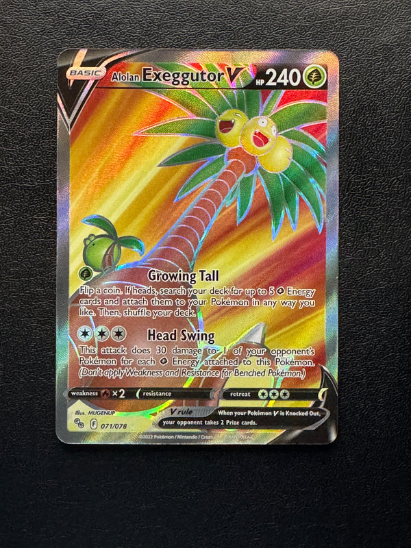 071 Alolan Exeggutor V Pokemon GO Rare Ultra Near Mint