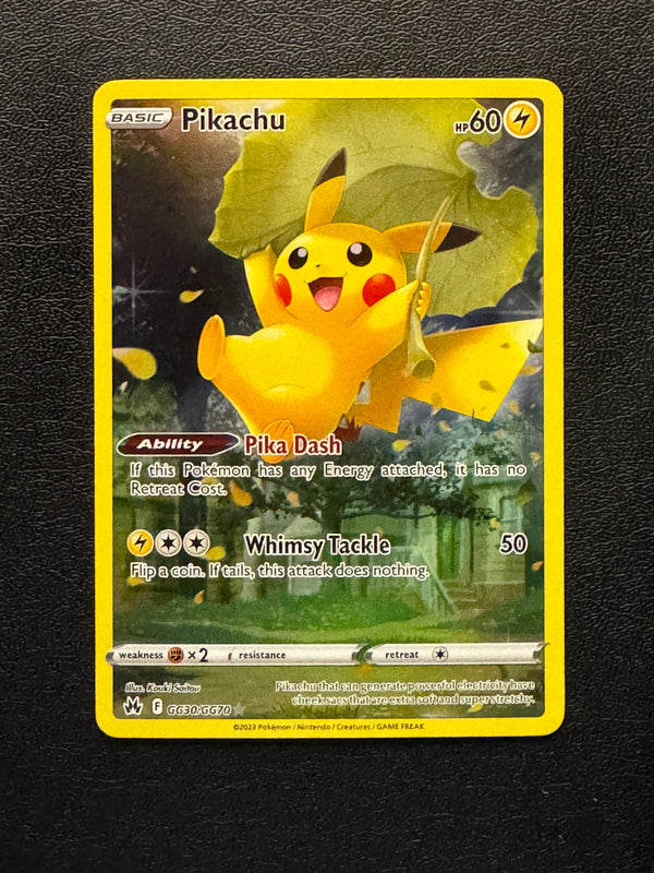 GG30 Pikachu Crown Zenith Rare Holo Near Mint