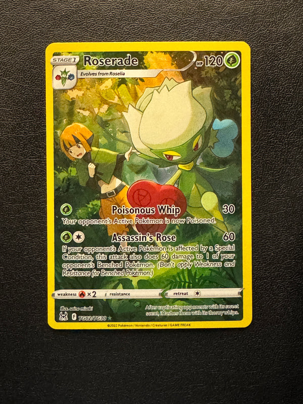TG02 Roserade Lost Origin Rare Holo Near Mint