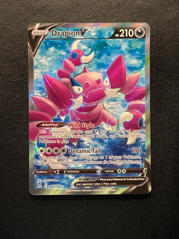 182 Drapion V Lost Origin Rare Ultra Near Mint