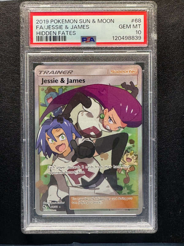 068 Jessie & James Hidden Fates Rare Secret PSA 10
