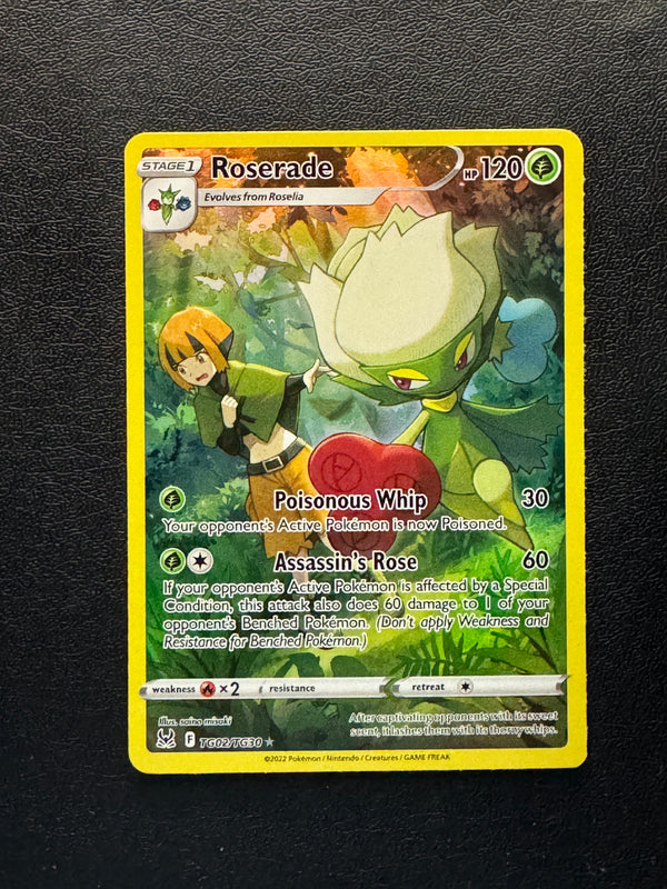 TG02 Roserade Lost Origin Rare Holo Near Mint