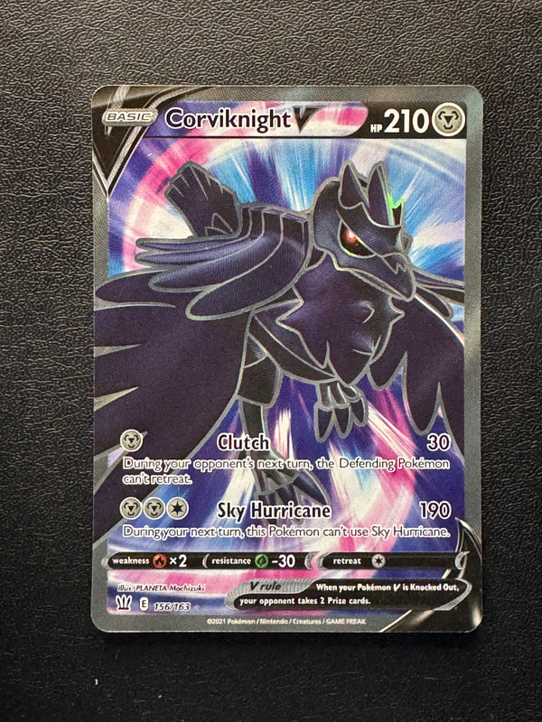 156 Corviknight V Battle Styles Rare Ultra Near Mint