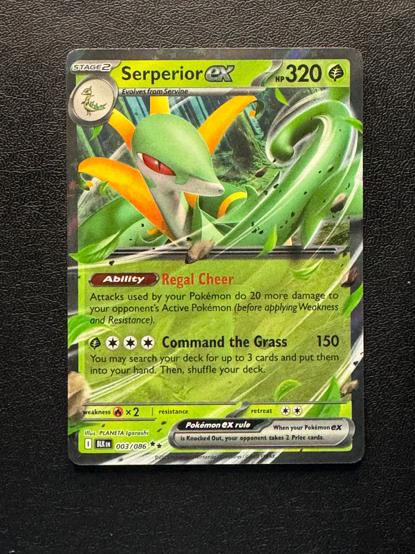 003 Serperior ex Black Bolt Double Rare Near Mint