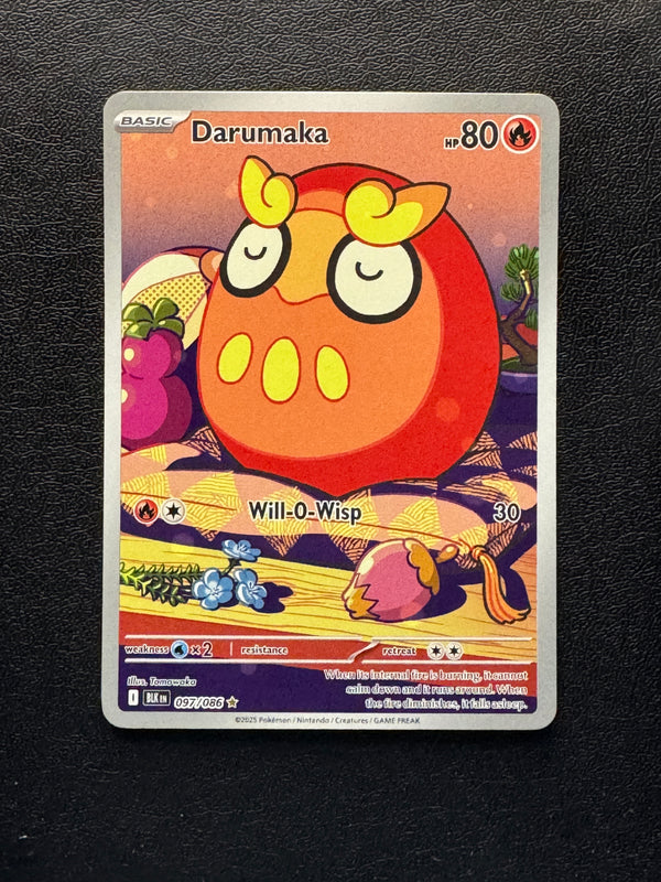 097 Darumaka Black Bolt Illustration Rare Near Mint