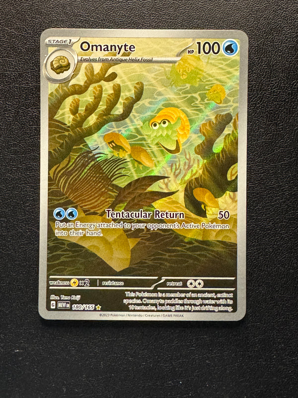 180 Omanyte Scarlet & Violet 151 Illustration Rare Near Mint