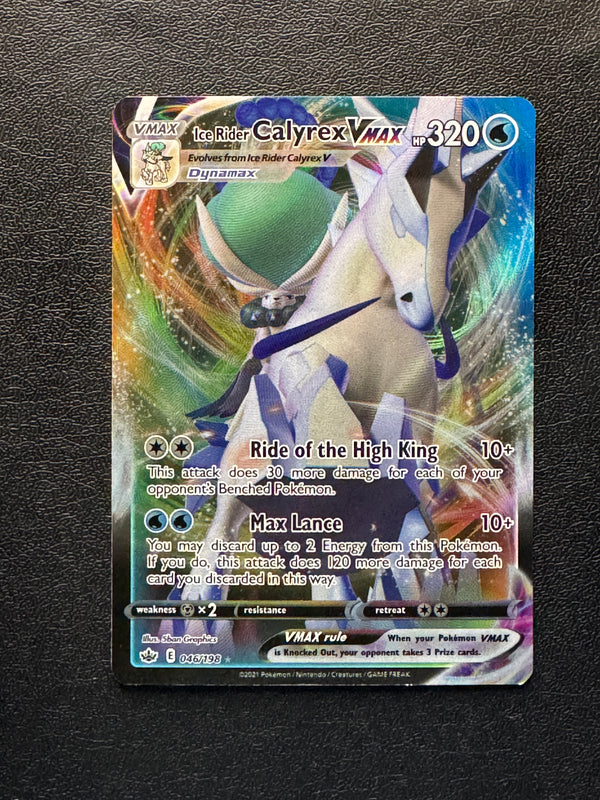 046 Ice Rider Calyrex VMAX Chilling Reign Holo Rare VMAX Near Mint