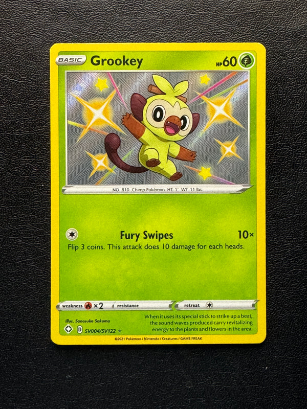SV004 Grookey Shining Fates Rare Shiny Near Mint