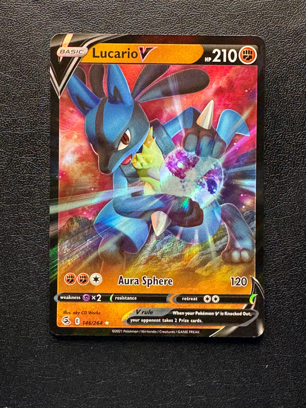 146 Lucario V Fusion Strike Holo Rare V NM