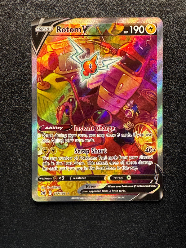 177 Rotom V Lost Origin Rare Ultra Near Mint