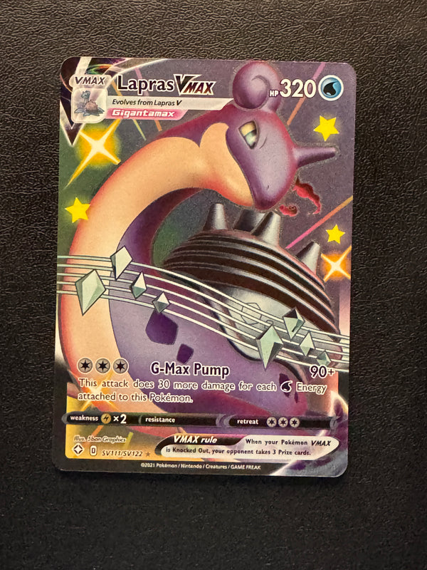 SV111 Lapras VMAX Shining Fates Shiny Rare VMAX Near Mint