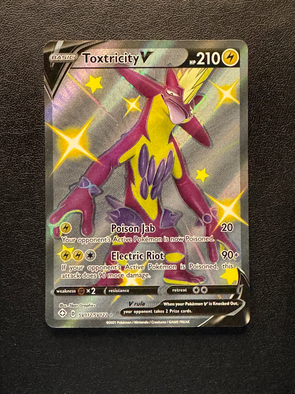 SV112 Toxtricity V Shining Fates Shiny Rare V Near Mint