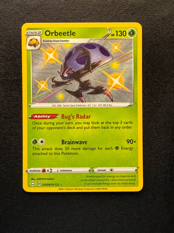 SV009 Orbeetle Shining Fates Rare Shiny Near Mint
