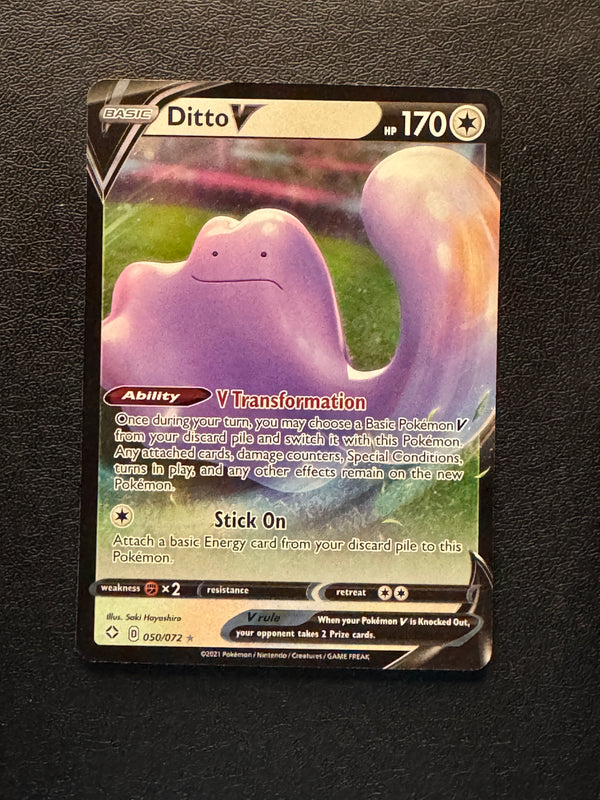 050 Ditto V Shining Fates Holo Rare V Near Mint