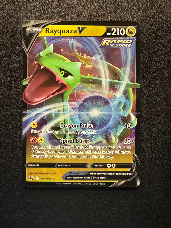 110 Rayquaza V Evolving Skies Holo Rare V NM